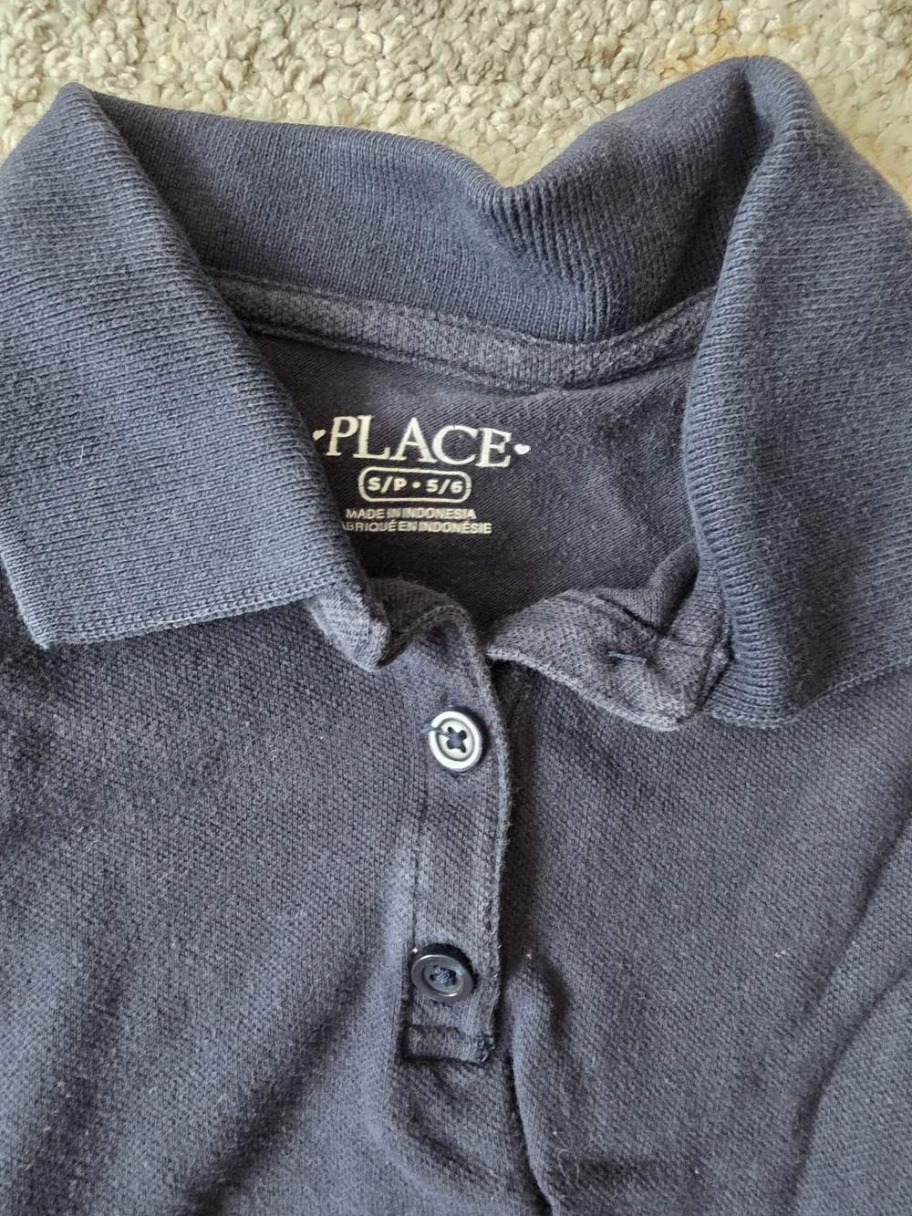 The Children's Place Navy & Dark Blue Long Sleeve Polo Tops